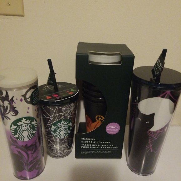 Starbucks halloween 2021 Glow in dark Cu